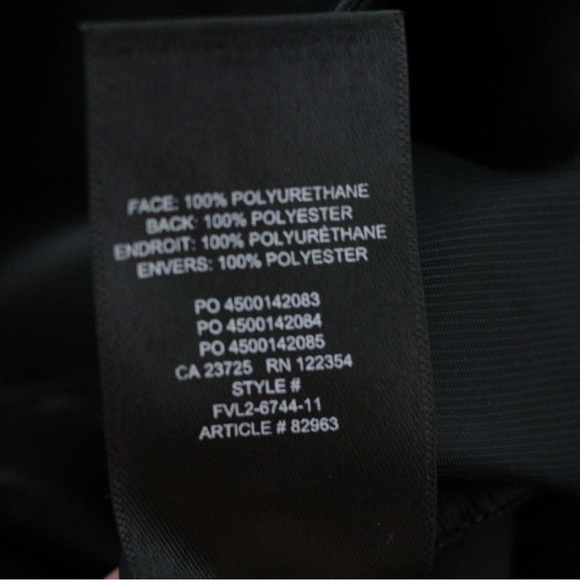 Aritzia Sunday Best Mid-Rise Vegan Leather Gabby Pant Black Size US 0 - Picture 8 of 8